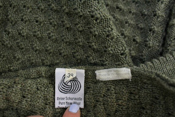 Austrian Wool Cardigan Trachten Sweater, Vintage … - image 9