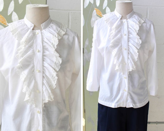 Regina Jabot Front-Ruffle Blouse main image 0