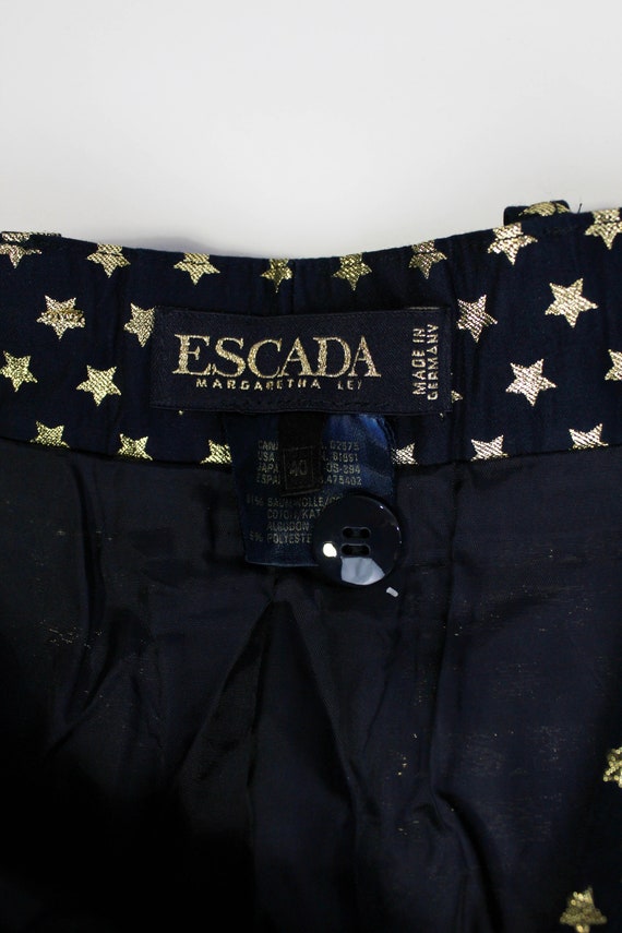 ESCADA - Brown Solid All Day Wear Trousers Polyester Cotton