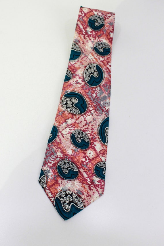 90s Silk Tie, Vintage Men's Necktie, C.E.O Brand … - image 2