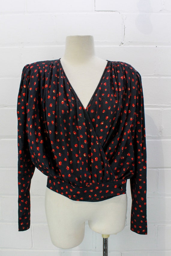 80s Ungaro Blouse, Vintage 1980s Emanuel Ungaro S… - image 2