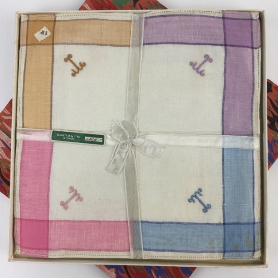 Vintage 20's 30's Art Deco Handkerchief Gift Box,… - image 3