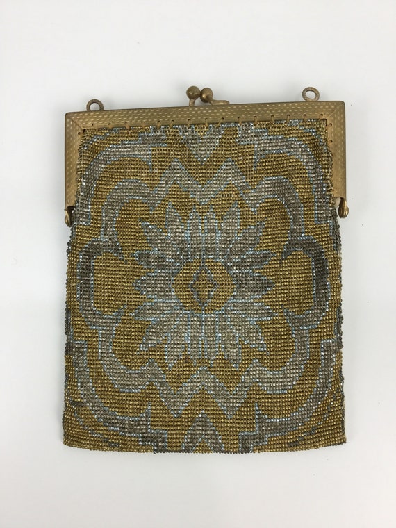 gold mesh purse