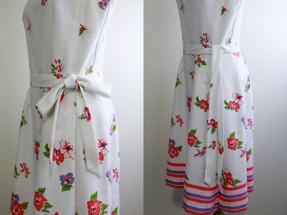 1960s Floral Dress, Small, Vintage 60s Floral Pri… - image 4