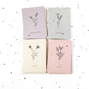 SET 4 biglietti di auguri floreali, per tutte le occasioni, biglietto di compleanno, biglietto per la festa della mamma, biglietto di condoglianze, per te