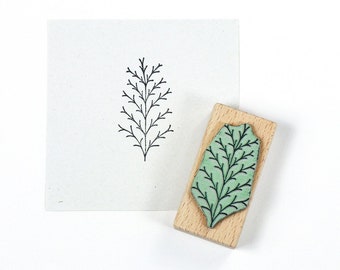 Stamp THUJA, branch stamp, christmas stamp, floral stamp, abstract botanical stamp, christmas tree stamp