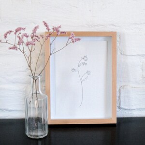 Botanischer Druck GLOCKENBLUME, Recycling-Papier, Floraler Druck, Blumen Druck, Urban Jungle, Illustration, STUDIO KARAMELO
