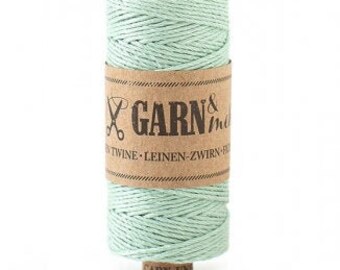 Natural twine sage, twine for giftwrapping, Bakers Twine, linen twine, Garn & mehr, twine for tassels, decorating, pocketfolds, party favors