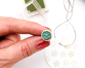 Mini carimbo BLOSSOM CRANESBILL, carimbos florais do jardim, carimbos de flores