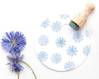 Stamp blossom ASTER, floral mini stamp, blossom stamp for wedding favors, as birthday stamp or for greetings from your garden