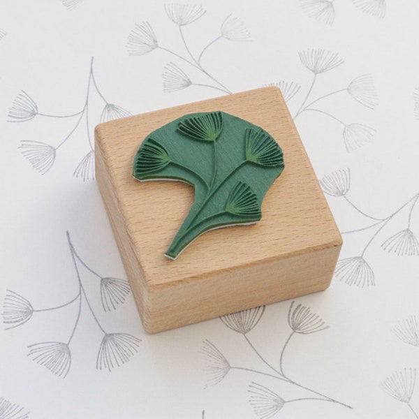 Rubber stempel lariks, Floral rubber stempel, botanische stempel, plant stempel, bloem stempel, Floral stempel, Buju stempel, tuinders leveren, lariks stempel