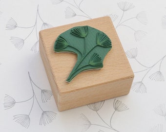 Stempel Lärche, floraler Stempel, botanischer Stempel, Naturstempel, Holzstempel, Weihnachtsstempel, Motivstempel, Adventskalender, Buju