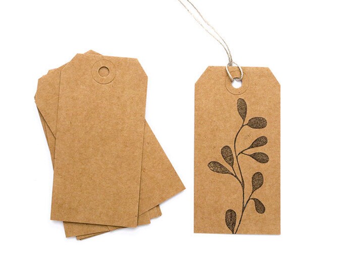 Gift Tags Kraft Paper, Hang Tags, Recycling Paper, Giftwrapping, Large