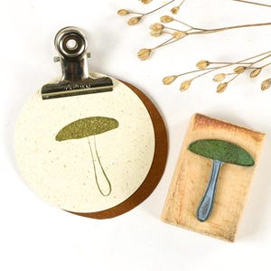 Stamp PARASOL, stamp mushroom, wooden stamp, nature stamp