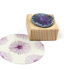 Sello PASQUEEN, sello con motivo flor, sello flor, diseño floral, sello flor