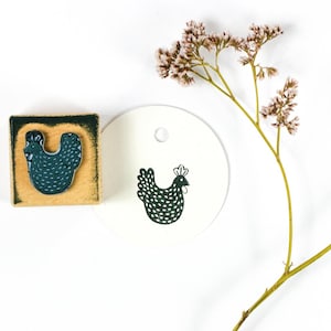 Sello de pollo n.° 07, sello con motivo de Pascua, sello de cartón de huevos, sello de Pascua para saludos y decoración de Pascua