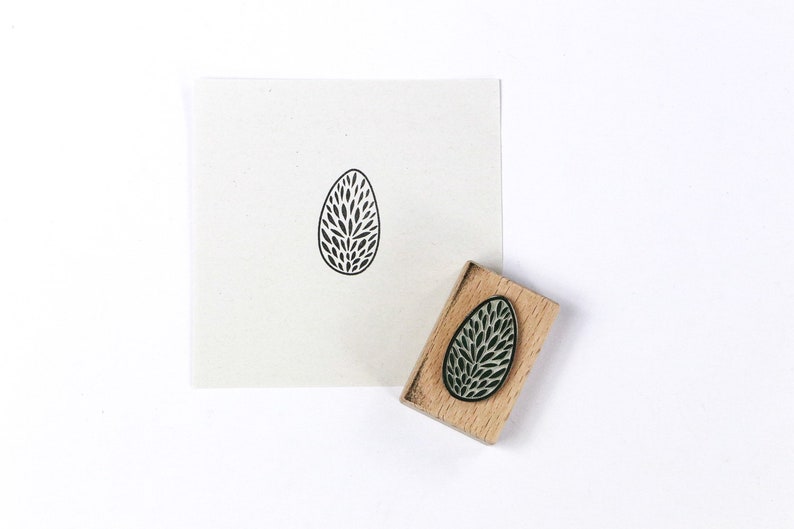 EASTER EGG stamp 01, easter deco, easter stamp for cardmaking & easter decor, easter greetings, hang tags image 2