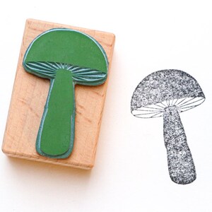 Stempel PILZ, Stempel für Geschenkanhänger, Pilz Stempel, Weihnachtsstempel, botanischer Stempel für Geschenkanhänger, Buju Stempel