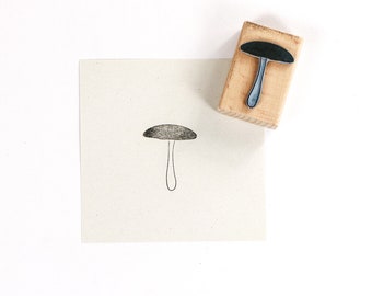 Stamp PARASOL, stamp mushroom, wooden stamp, nature stamp