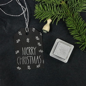 Timbro di gomma Buon Natale, timbro di Natale, timbro di testo per auguri e decorazioni stagionali