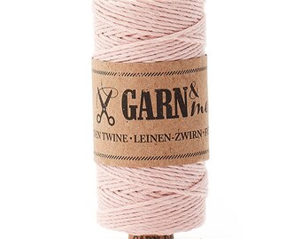 Natural twine rose, twine for giftwrapping, Bakers Twine, linen twine, Garn & mehr, twine for tassels, decorating, pocketfolds, party favors