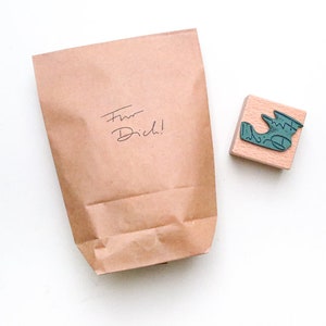 Rubberstempel FÜR DICH (voor jou), stempel voor cadeaus en hangtags, houten stempel, handletterstempel, stempel, typestempel
