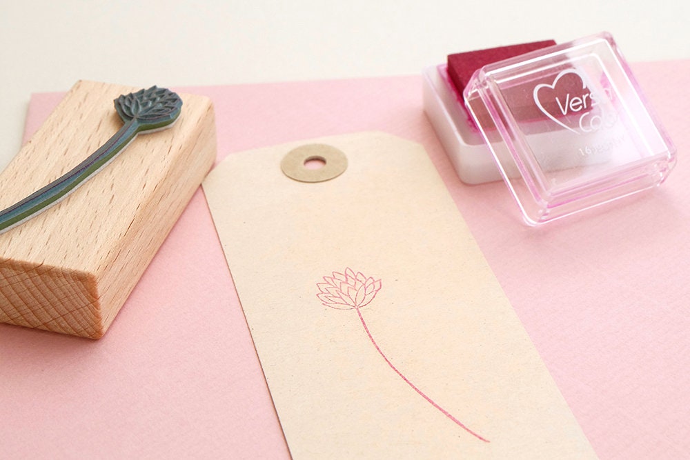 Stamp Blossom Floral Rubber Stamp Spring Stamp Flower - Etsy