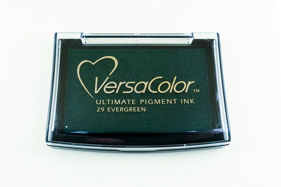 Ink Pad Versacolor Evergreen No. 29, Large Ink Pad, Green Ink Pad, Pigment  Ink, Rubber Stamp Ink, Versa Color, Dark Green Ink, Embossing Ink 