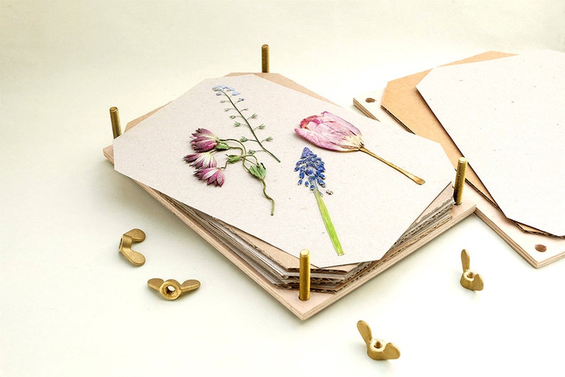 Handmade flower press by Studio Karamelo on Etsy. Come discover Handmade Decor and Unique Finds from Etsy Award Finalists: Hello, Lovely Makers!