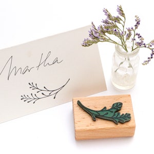 Tampon de plante RAMEAUX AVEC BOUTONS, Mini tampon en caoutchouc, tampon de fleurs, mini tampon, tampon en bois, tampon floral, tampon de jardin, cadeau pour jardinier, buju