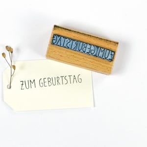 Sello PARA CUMPLEAÑOS, sello de texto, sello tipográfico, sello de invitación de cumpleaños, invitación de cumpleaños DIY