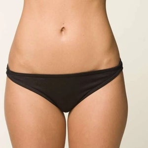 Pink Lingerie Panties Basic Bikini Black