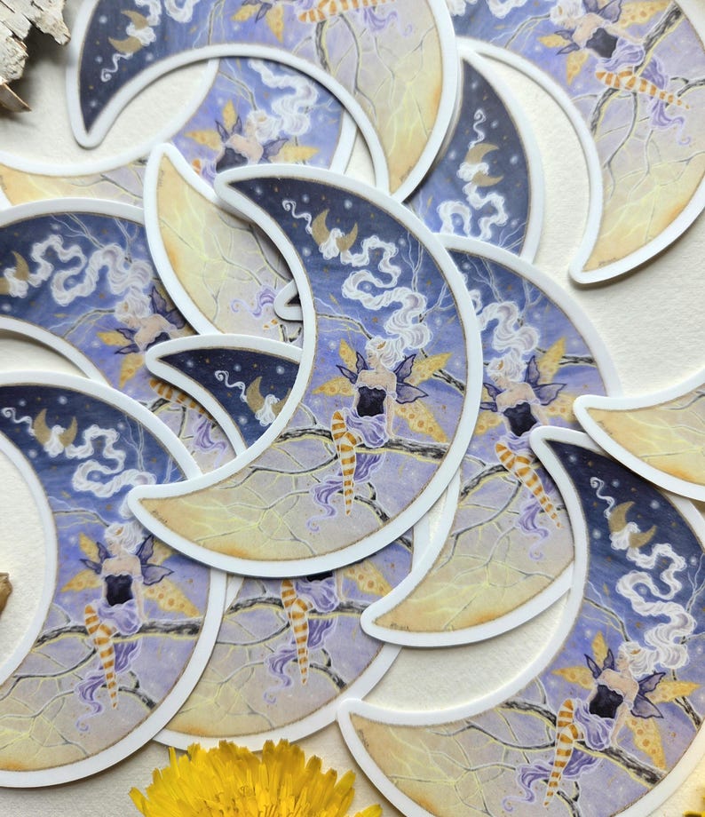 Fairy Art Sticker - Dawn's Fairy - Whimsical Art. Watercolor Art. - Etsy UK