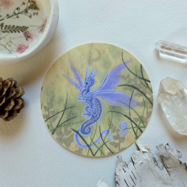 Dragon Art Sticker - fantasy art. whimsical art.