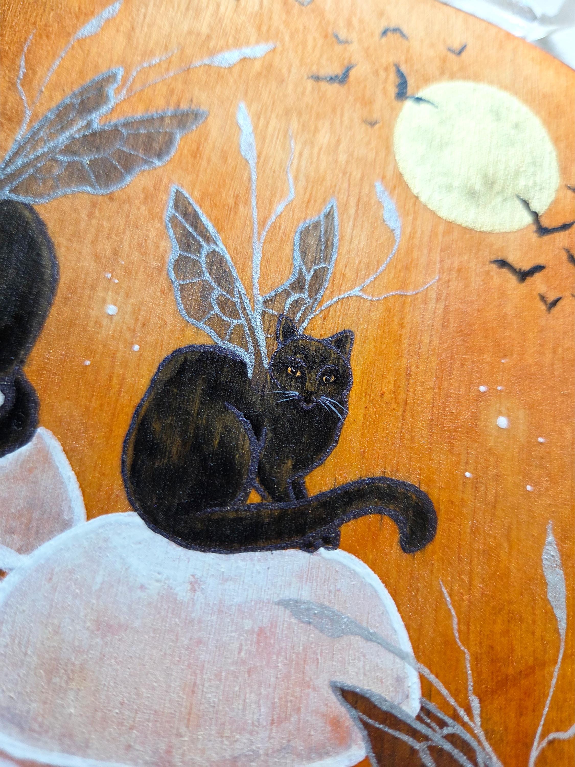 猫の絵画 - 妖精の子猫たちのまばゆい光 - ファンタジーアート