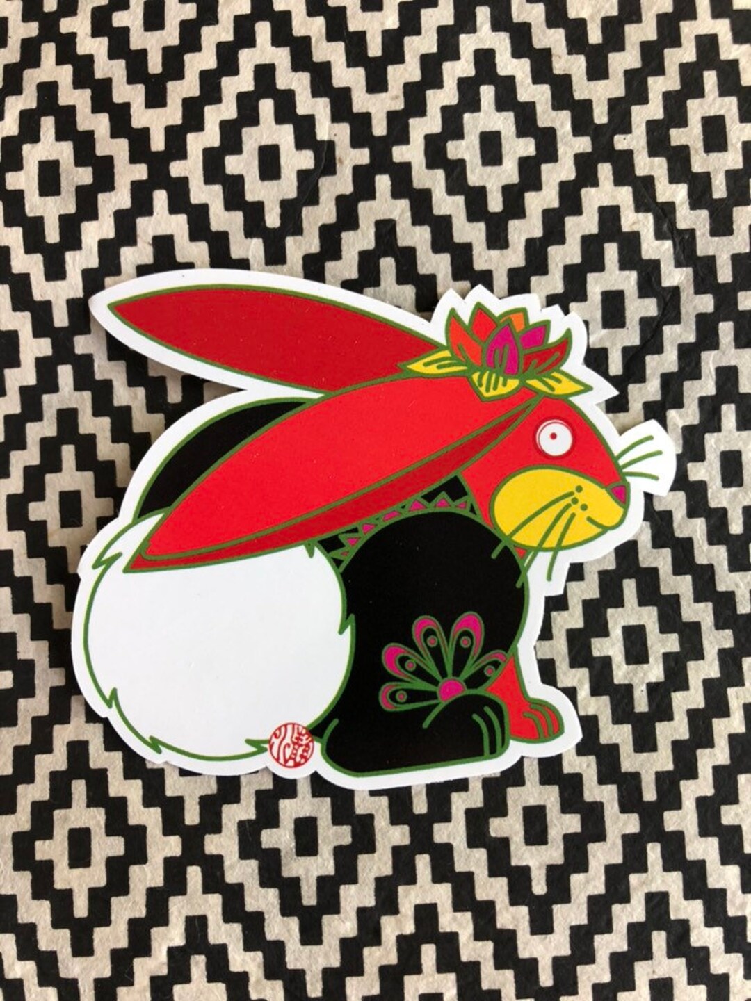 Rabbit Sticker - Chinese New Year - Vinyl Diecut Sticker - Etsy