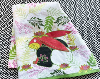 2023 RABBIT Year Tea Towel, Kitchen Towel, Gift Towel - Lunar New Year Rabbit
