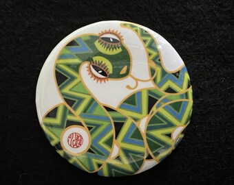Snake Year 2.25 inch Button - Backpack Buttons - Button Pin - Lunar New Year