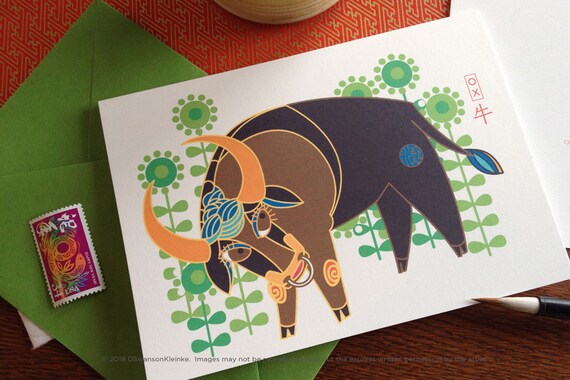 Lunar New Year Animal Card Pack Animals Of The Chinese Etsy Lunar New Year Animal Card Pack Animals Of The Chinese Etsy