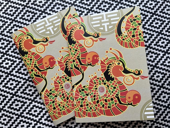 Dragon Year Notebook - Dragon Notebook - ONE BOOKLET