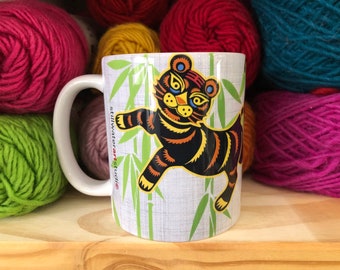 Tiger Mug - Animals of the Lunar New Year Mugs - 11oz Ceramic Mug - Chinese New Year Animals