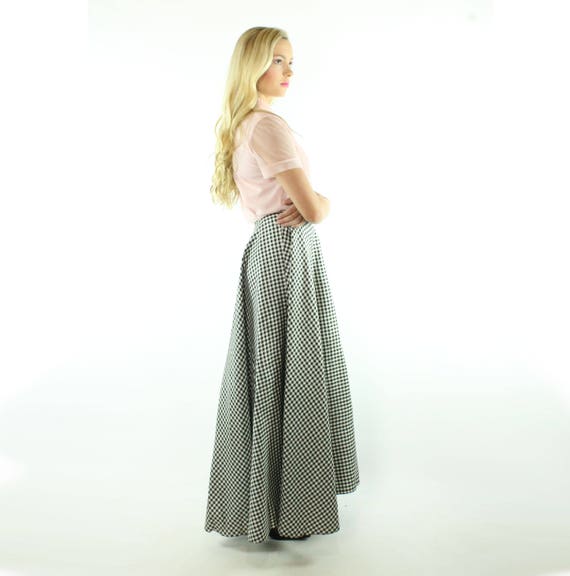 40's Full Maxi Skirt Full Small S - image 4