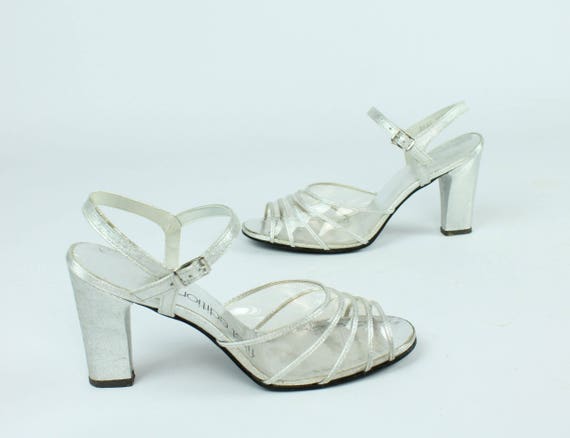 shoes with clear plastic