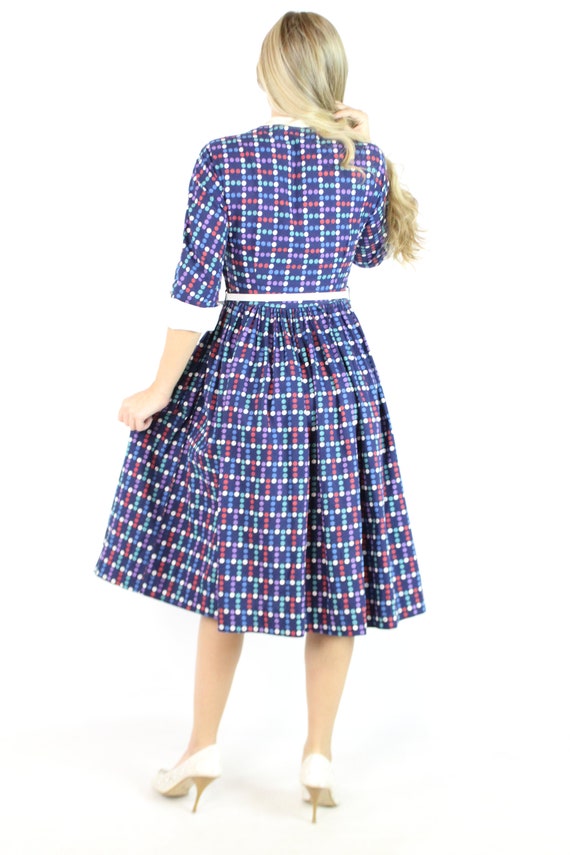 50's Polka Dot Dress Small S - image 4