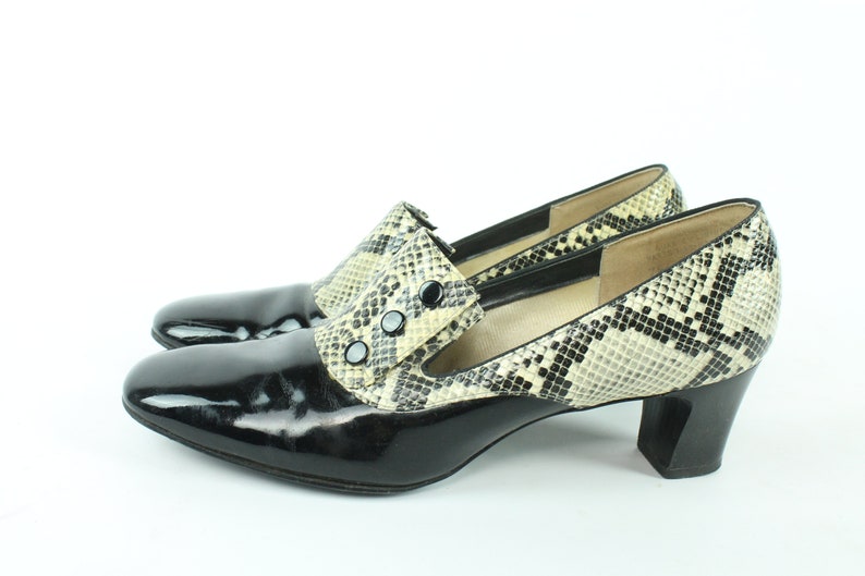 60s Snakeskin Pumps 7.5 image 2