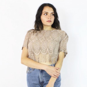 90&#39;s Lace Blouse X-Large XL