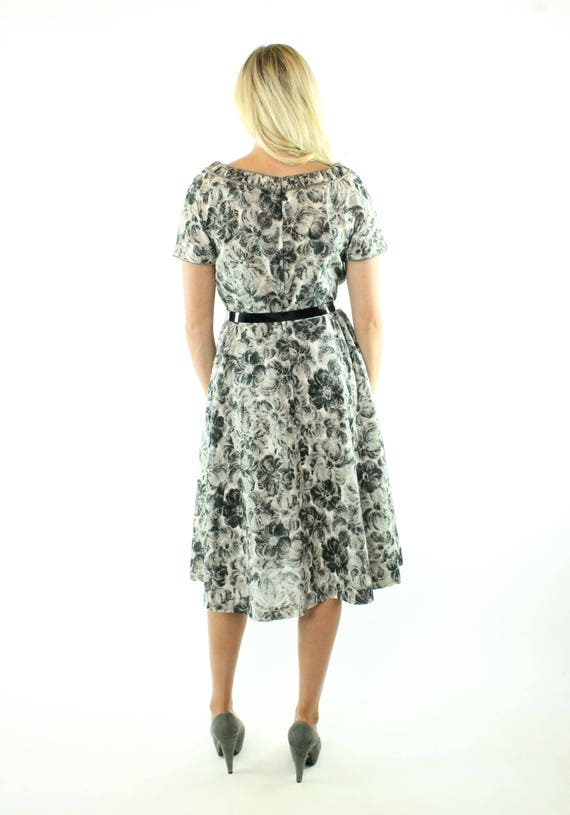 50's Floral Dress Medium M - image 5