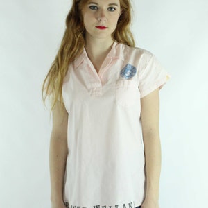 50&#39;s Pink Blouse XL Large L