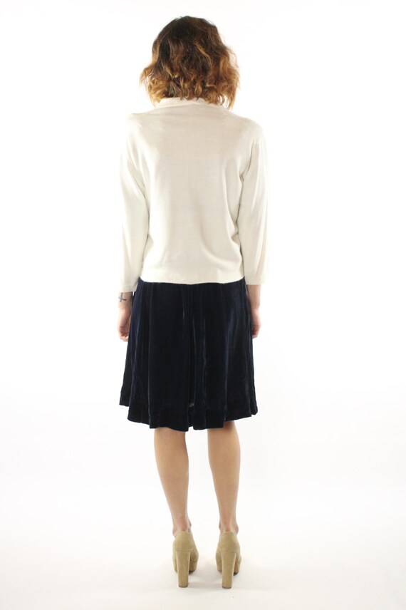 Ivory Cardigan Sweater Large L - image 5