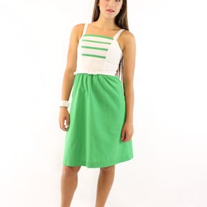 70&#39;s Green Sundress XXS X-Small